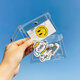 Transparente Kartenbeutel PVC Aufbewahrungstasche Anhänger Beutel