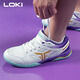 LOKI Thor Stinger table tennis shoes TSW5004 5005 Stinger table tennis shoes for men and women, non-slip, wear-resistant and breathable Stinger TSW5005-white and purple 39 (245mm)