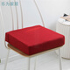 Qiaorui removable and washable four-season cotton and linen cushions high-density thickened sponge cushions office student heightening chair cushion soft carmine-square 40x40 thick 5 cm