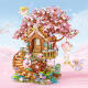LOZ LOZHI BLACHESSEMENTS IMMORTAL BOUQUET ASSILDEMENT MODEAU ROSE TOYS CADEAU d'anniversaire de la Saint-Valentin pour petit ami et petite amie 1381 Cherry Tree House