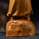 Xiaomuyuansheng Taihang cliff cypress woodcarving small monk handle pieces small monk car desk decoration quiet Zhiyuan wood crafts small monk handle pieces