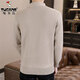 Woodpecker knitted cardigan men's 2024 new men's jacket spring and autumn casual and fashionable Korean cloak sweater clothes 6818 light gray M about 90-105 Jin [Jin equals 0.5 kg]