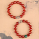 Bao Xinfanrui BOSFRU Five Elements Fire Replenishing Crystal Bracelet. The man and woman born in the zodiac are fire hexagram. Red belongs to fire and loves fire. Jewelry gift bracelet. Five Elements Replenishing Fire Red Agate Bracelet. Bead diameter 10mm.