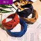 Her bean hair band headband for going out wide hair clip to cover white hair black yellow retro temperament headband wide edge press hair Korea black
