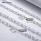 Miss JuJu platinum necklace men's pt950 platinum 8-character chain is atmospheric and strong boss chain, weight 31-33g, about 60cm, 4mm thick (customized)