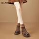 Daphne Martin boots women's winter retro thick-soled short boots lamb wool warm snow boots new cotton boots brown 38