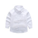 Feng Lingniao white shirt children's pure cotton school uniform performance clothing long-sleeved middle and large children's white shirt male students pure cotton = white-long sleeve 160