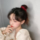 Morning Star Korean internet celebrity ins French retro style hair band large intestine silk satin tied hair tie hair rope headband female beige