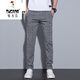 Woodpecker (Tucano) Tennisplaidhose koreanischer Stil Trendy Lose Long Hosen Herren Frühling und Sommer gestreiftes Casual Hosen KDKZ-6629 Black 34