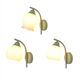 Opu Yuanxing simple bedroom wall light led green bedside lamp cream windshield iron art living room balcony staircase decorative wall light B686 green lily of the valley flower 5 watts warm light