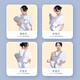 Beiyou's Baby-Holding-Artefakt befreit zwei Hände Neugeborene Babygurt Baby Horizontaler Fronthose-Stil Einfache Four Seasons Multifunktion monet grau gedruckter Kopfschutz