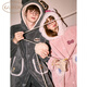 Gukoo Couple's Nightgown Winter HelloKitty New Coral Velvet Pajamas Women's Warm Bathrobe Men's Home Clothes D KT Couple's Nightgown M Women