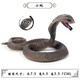 Oenux children's toys simulated snake wild animal model ornaments figures crawling snake pranks python glasses rattlesnake M-681 green anaconda overall is a small model (size and size to see the picture Specifications)
