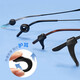 Mingyue Glasses Kyono anti-slip earrings glasses silicone sleeves temple ear covers anti-falling glasses anti-slip ear hook set Black ear hook set