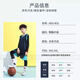 Fankebu children's basketball uniform four-piece set men's sports tights suit custom student autumn and winter training clothes girls four-piece set ADG-B31 sapphire blue XS size (130-140CM 55-70Jin Jin equals 0.5 kg)