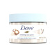 Dove body scrub cream full body exfoliation moisturizing macadamia nut crush and rice milk rub 298g