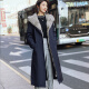 Lei Gongguan Parker Women's 2021 Winter New Mink Liner Mink Fur Collar Mink Coat Fur Women's Jacket Mid-Length Brand Women's Navy Navy 2XL