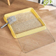 Pet Li dog toilet flat stainless steel mesh anti-step dog potty small and medium-sized dog pet dog toilet yellow 15MM