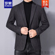 Romon ROMON brand high-end men's wool wool casual suit jacket in autumn and winter business single western middle-aged large-size solid color suit new product 606 camel 175/XL size 135-150Jin [Jin equals 0.5 kg]