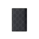 古驰（GUCCI）男士黑色GG帆布配皮GG标志多卡位卡片夹 768249FACQC1049 7.5x12 cm