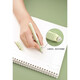 NBX genuine DS-761 triangle positive ink capsule pen can replace ink-absorbing students' frosted, non-splashing ink fine tip pen Green 0.5mm official standard bag tip