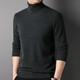 Hengyuanxiang 100% pure cashmere sweater men's winter middle-aged turtleneck thickened sweater solid color simple cashmere bottoming sweater black L 175/50/110