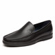 Sachi Men's Shoes Simple and Versatile Slip-on Business Casual Shoes Cowhide Leather Slip-on Soft and Comfortable Casual Leather Shoes Same Style in the Shopping Mall Black (75962001Z) 40 European Size (National Code 41)