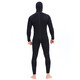 Swimming speed (Yon sub) YON SUB wetsuit one-piece thickened hooded wetsuit snorkeling suit 5mm winter swimming thermal suit cold-proof surfing suit black 5MM thickness L