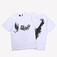 
TX FOG heavy short-sleeved T-shirt heavy VLONE FOG big V short-sleeved fog high street hip-hop half-sleeved couple ins summer high hx6218 white S