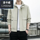 Commander Bear Herrenjacke Herbst und Winter Pure Cotton Jacket Herrenstand Collar Korean New Casual Jacket BD9905-Black-Spring und Herbststil-Polyester Faser L 100-15jin [Jin gleich 0,5 kg]
