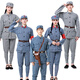 Die achte Route der achten Route der achten Route der Baumwoll- und Leinen der achten Route der Little Red Army Adult Children's Bühnendrama New Fourth Armee Chors Performance China Gray achte Route Armee 5-teilige 170 cm (115-145jin [Jin Equals gleichen 0,5 kg]))