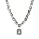 QMXD necklace men's trendy hip-hop men's clavicle chain high-end American retro boy pendant titanium steel non-fading gift for boyfriend