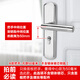 Huili custom door lock indoor home general door wooden door lock no modification hole adjustable door handle handle A type - hole distance 50 does not include lock body lock cylinder key 35-45MM universal type with key