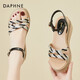 Daphne-Strass-Sandalen für Frauen 2025 SOMMER SOMMER SELTEN SCHULE DICKEN SOLE SPONGE Kuchen Offene Weichhautstudentschuhe Fairy Style Frauenschuhe Gold BN4622303003 35