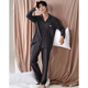 Modal Pyjamas Herren 100% reines Baumwoll Herbst -Strickjacken Langarmhosen Frühling und Herbststil Teenager großer Größe Revers Home -Kleidung Set L12213 L