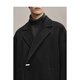 PEACEBIRD Men's Woolen Coat Winter Loose Long Jacket Casual Temperament Commuting Simple # Black 1 M