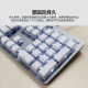 罗技（Logitech） K845 有线机械办公键盘 游戏电竞 朋克复古键盘外设电脑笔记本节日礼物 diy个性键帽 K845（青轴）+白巧克力键帽