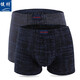 2 Box-Pack für Männer von Pure Cotton Lose atmungsaktiv und bequemer Boxer-Unterwäsche Baumwolle Mid-T-T-T-T-Waist Flat Feet Shorts Boxed (Marine Blue + Gray-Blue) 2 Stücke 2xl (175/95) [Empfohlen 140-160jin [Jin gleich 0,5 kg]]