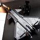 Sluban J-20 Fighter Military Series assemblé des blocs de construction compatibles J-16 Senbao Boy Play [Titanium Paint] J-35 (838 Bracket d'affichage à ceinture de particules