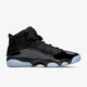 AJ乔丹（nike Air Jordan）JORDAN 6 RINGS 乔6 轻量缓震 透气耐磨 22年新款 男士实战篮球鞋 黑/冰蓝322992-011 标准40.5/US7.5