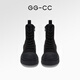 GG-CC [BRAD Superman] Neue Wintermode dicke Martin Boots Outdoor arbeiten große gelbe Boots Frauenschuhe G24Y7505 Iron Grey 36