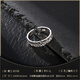 Old silversmith S925 silver men's open-type adjustable irregular pleated all-over silver ring Valentine's Day gift for boyfriend