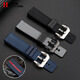 
Henteri adapts to Panerai stealth PAM1391/1565 Luna Rossa series nylon rubber watch strap accessories Blue original line-black buckle 26mm interface width