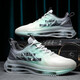 EXUELING men's shoes summer breathable cushion shock-absorbing large size men's shoes sports shoes youth trendy running shoes heightened summer shoes men TK757 gray-green 42 (260mm)