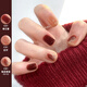 OrangeOrange nail polish for women 2023 new tear-off nude color for pregnant women, no-bake, long-lasting, quick-drying red, whitening c111 a drama