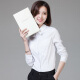 Yu Zhaolin business professional formal wear women's slim long-sleeved shirt work shirt hotel 4S store work clothes top YWCC197321 white M
