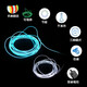 Luminous line el cold light light guide strip night light light strip fluorescent dance prop decoration LED light fluorescent line 1 meter + battery box switch color message others