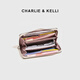 Charlie/Kelli CK Brand Bag Herren Brieftasche Krokodilmuster Vielseitige Brieftasche Handtasche Multi-Card Coin Brieftasche Kartentasche Clutch Grey [chinesisches Valentinstagsgeschenk]