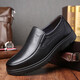Chaussures en cuir de voiture classique pour hommes Chaussures en cuir souple de la boue de vache Sole sans glissement sans glissement et personnes âgées Pédales papa chaussures pour hommes lyc9901 noir [chaussures simples] 38