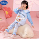 Disney (Disney) Girls Pajamas Set Spring and Autumn New Cotton Long Sleeves 2-14 Years Old Little and Middle-aged Girls and Baby Cartoon Home Clothes 64107#Melody Size 12